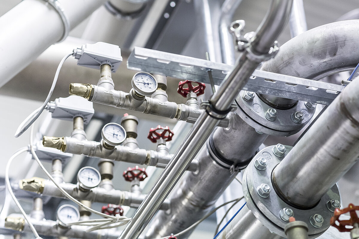 Ventile beim Pulsationsreaktor von IBU-tec Ventile beim Pulsationsreaktor von IBU-tec